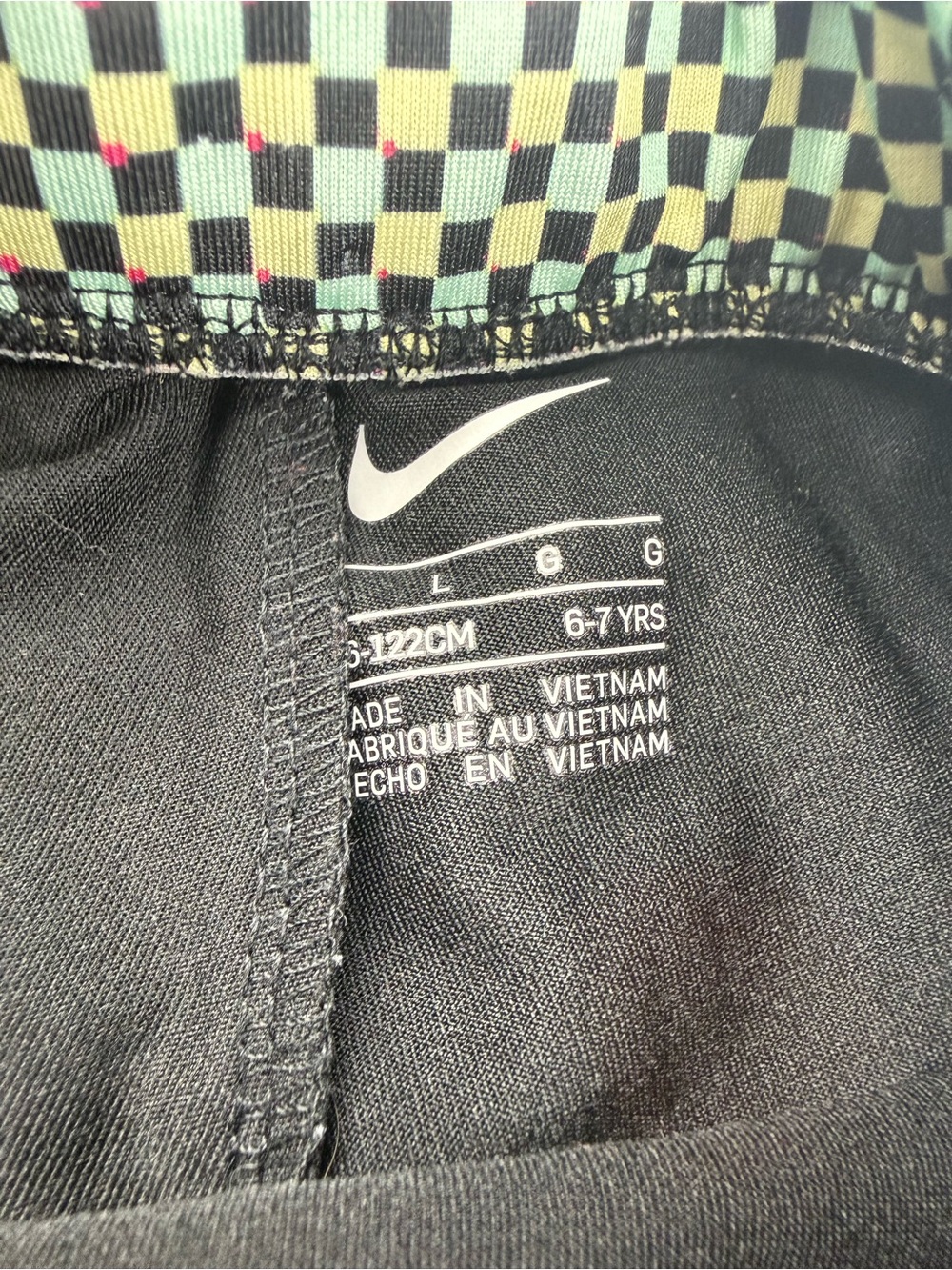 Nike Girls 6X Black Multicolor Athletic Skirt Skort - Picture 6 of 7
